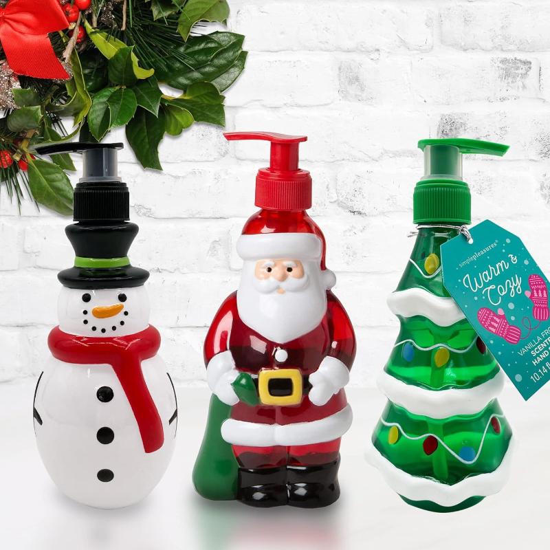Gift Series - Household 350Ml Hand Dispensing Bottle - Series Christmas Snowman Dispensing Bottle Christmas Gifts