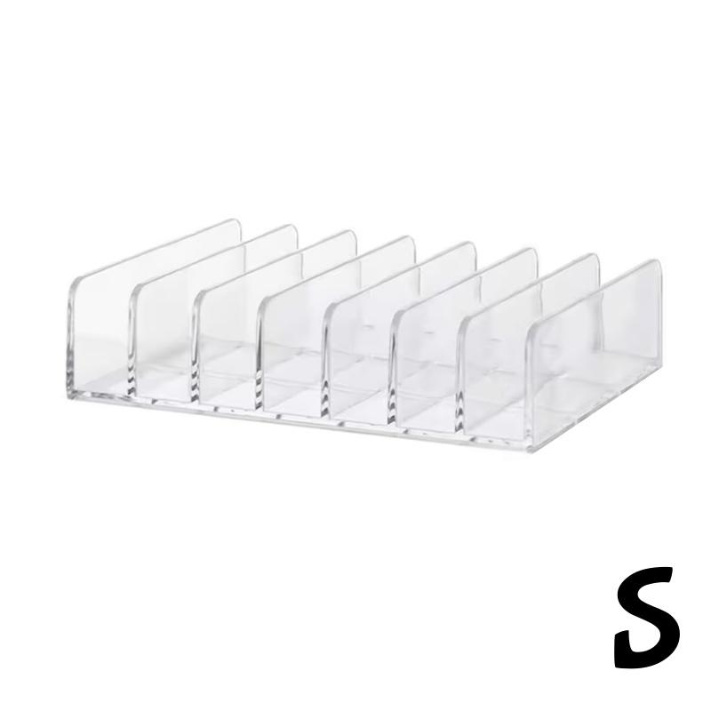 

7grids Makeup Storage Rack Eye Shadow Plate Organizer Multifunctional Transparent Plastic Storage Self for Music Film