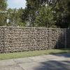 Vidaxl Gabion Basket with Lid, 300X50X100 Cm, Galvanized Iron