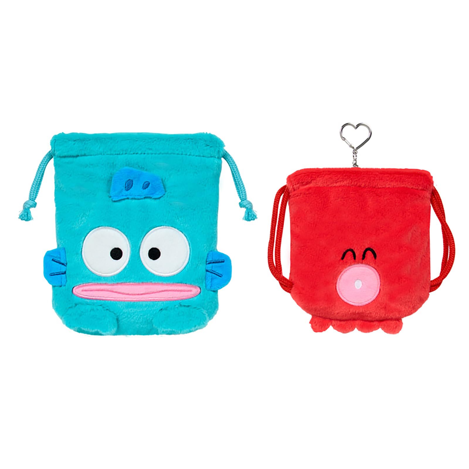 Sanrio Drawstring Bag Set of 2 with your favorite Hangyodon Suitable for ages 3 and up 867071 (Together friend) - - -