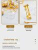 Transparent Dustproof Snack Tray with Lid for Living Room Coffee Table