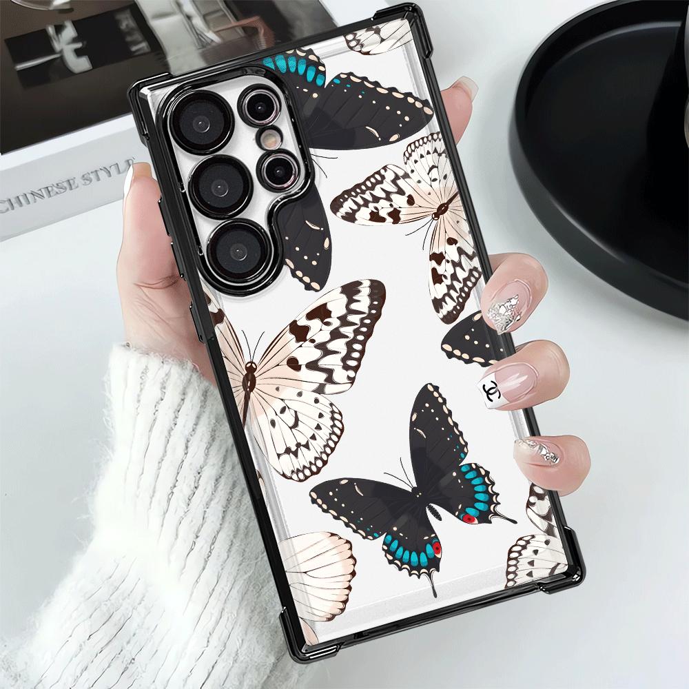 Case for Samsung Galaxy S25 S21 Plus S23 S25Edge S22 Ultra S20 FE S24 Phone Cover Creative Butterfly
