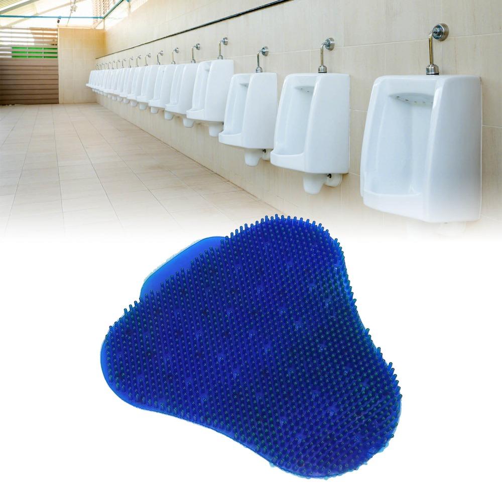 Einfach zu bedienender blauer Urinalsieb Spritzschutz Dreieckiger Spritzschutz Verstopfungssicher Desodorierender Urinalfilter Öffentliche Toilette