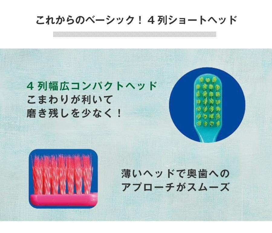 Ci Medical Ci PRO FOUR Lot de 25 brosses à dents à 4 rangées Brosse à dents Pro Four M Normal Spirale Double Poils
