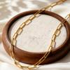 Minimalist Small Square Chain Necklace Women's Stainless Steel Link Chain Choker Necklaces Hip Pop Clavicle Jewelry Gift