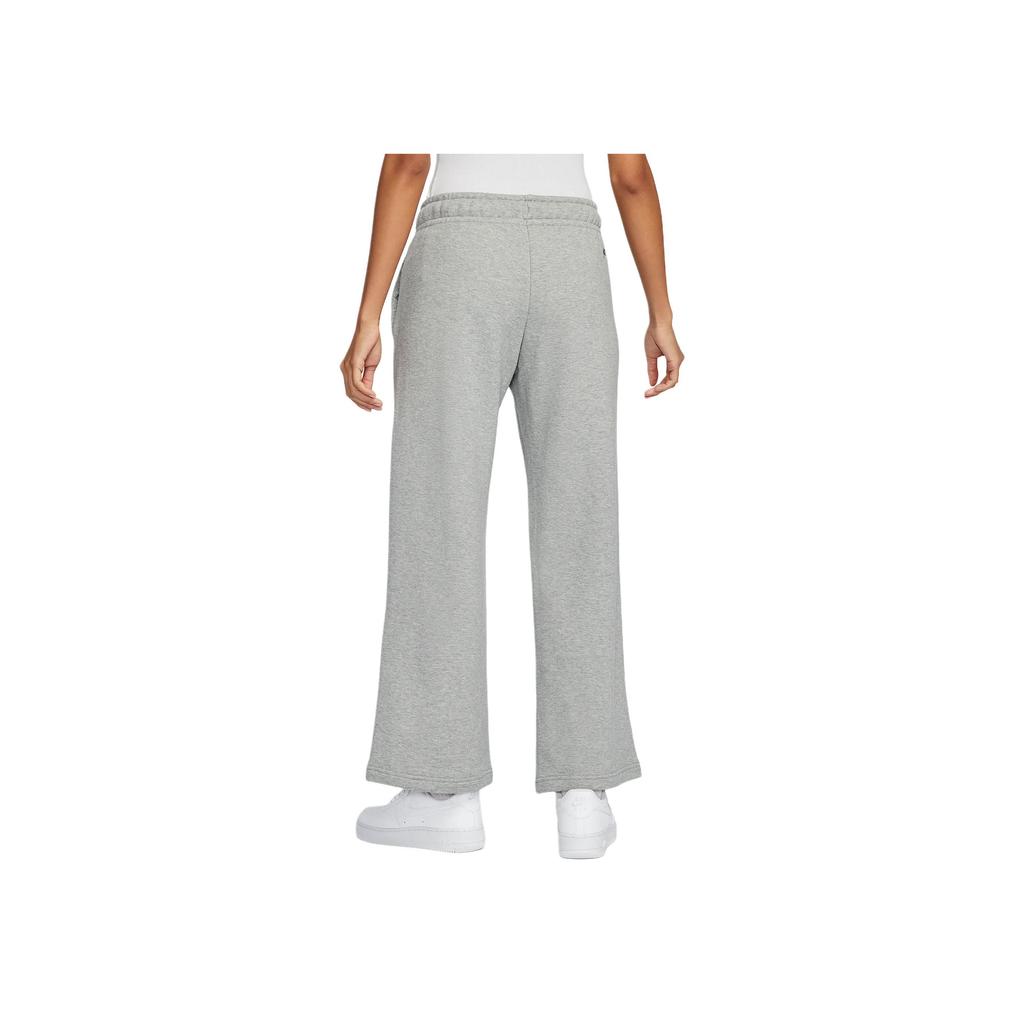 Nike Ropa Deportiva Cordones Cintura Media Cómodos Pierna Ancha Pantalones Deportivos de Punto para Mujer Pantalones Gris Oscuro Multicolor HV8729063