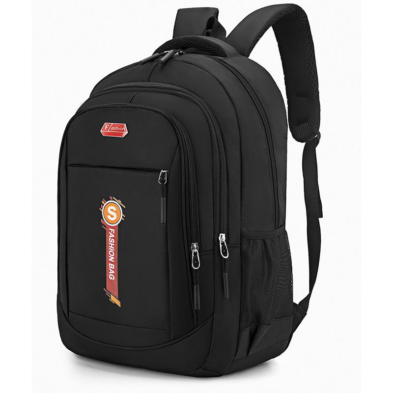 Oxford Large Capacity Business Backpack With Letter Embossing Design For School