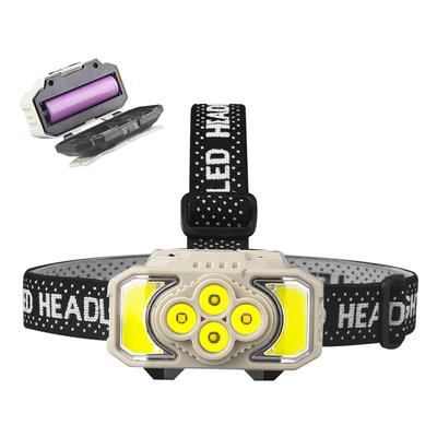Rechargeable LED Sensor Headlamp COB Head Flashlight Camping Head Light  Portable Built In 18650 Battery Fishing Head Torch