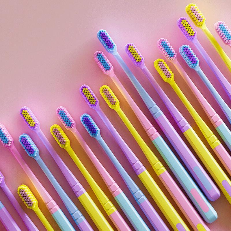 Bristles Toothbrush Soft Bristles Household Small Head Ultra-Fine Soft Women Men Adult Couples