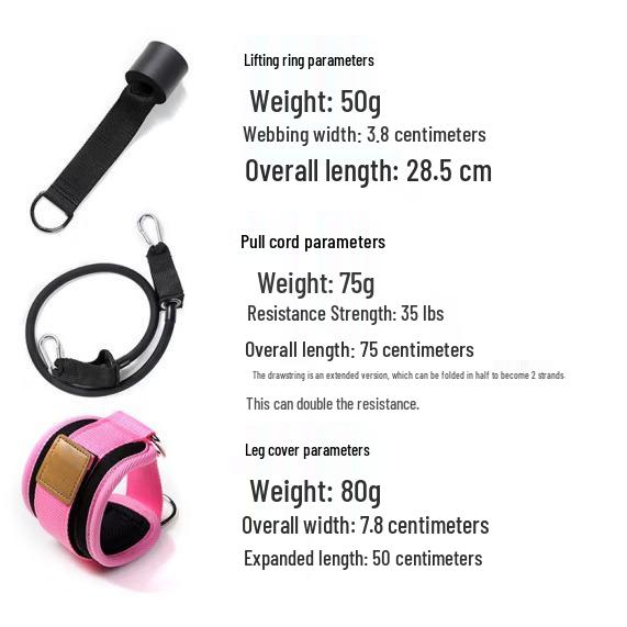 Gantry Ankle Straps: Leg Kick, Hip Strength Workout Bands