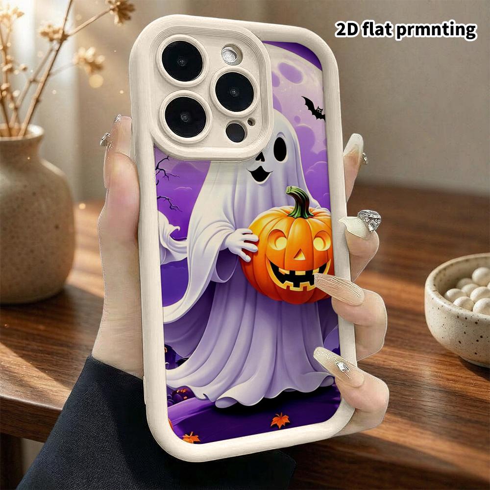 Phone case: 2D flat, suitable for iPhone 18 17 16 15 14 13 Pro protective case, cartoon Halloween, Christmas Halloween, perfect holiday gift