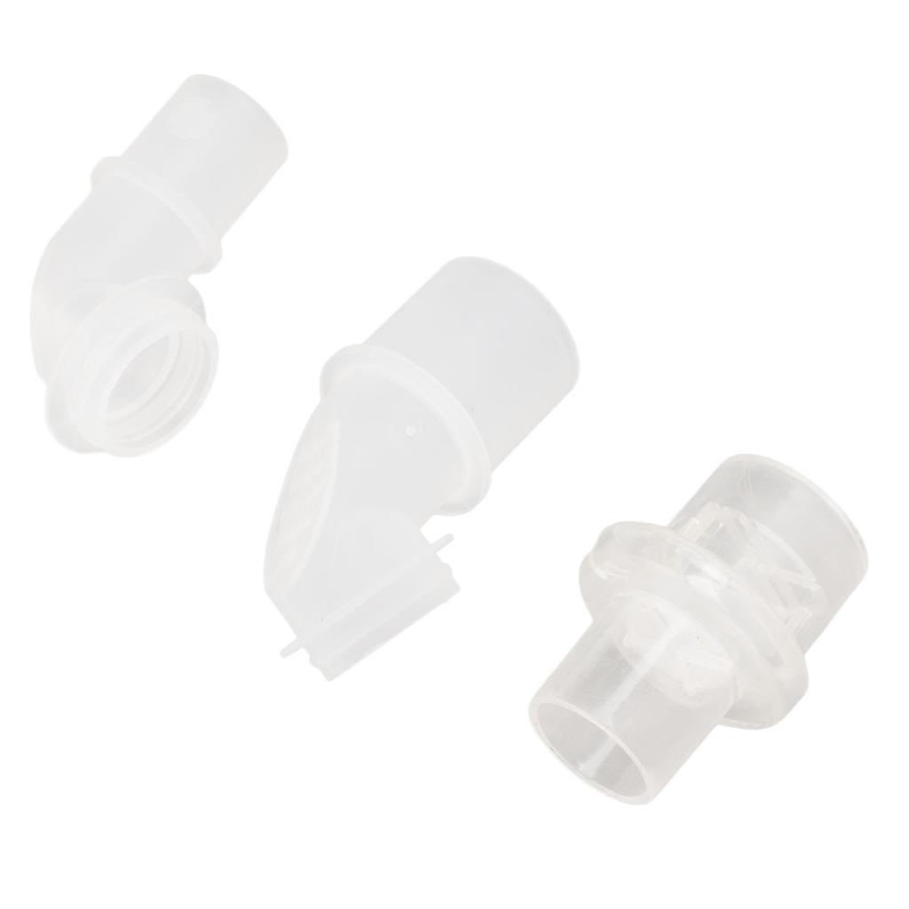 Elbow Straight Connector Set Replacement Accessory for Cardiopulmonary Resuscitation Facial Cover Device