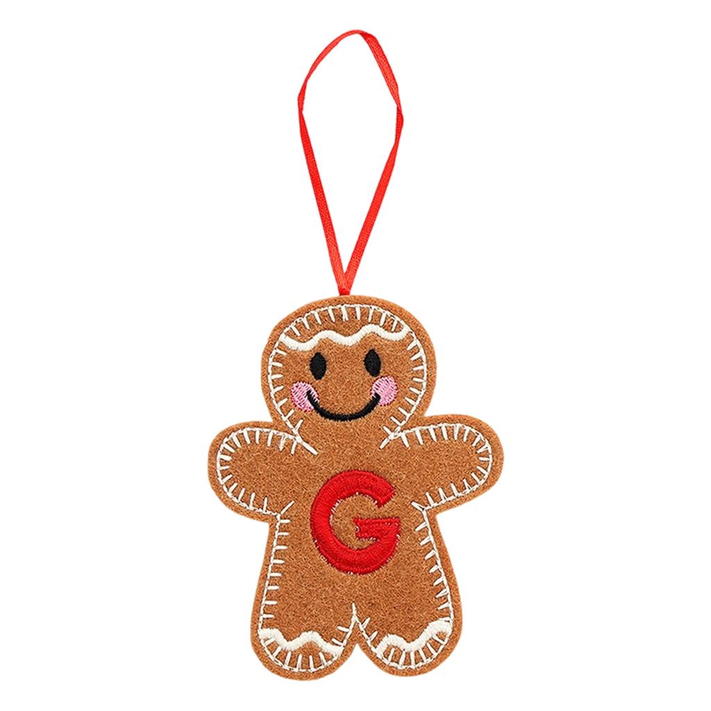Christmas Gingerbreads Man Decorative Pendant Christmas Tree Pendant Christmas Letter Biscuits Man