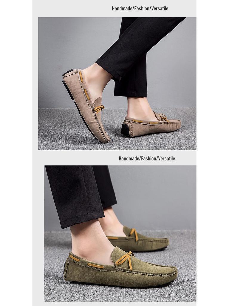 Men's Suede Tassel Slip-On Loafers, Formal & Casual Lightweight Moccasins, Plus Size Available