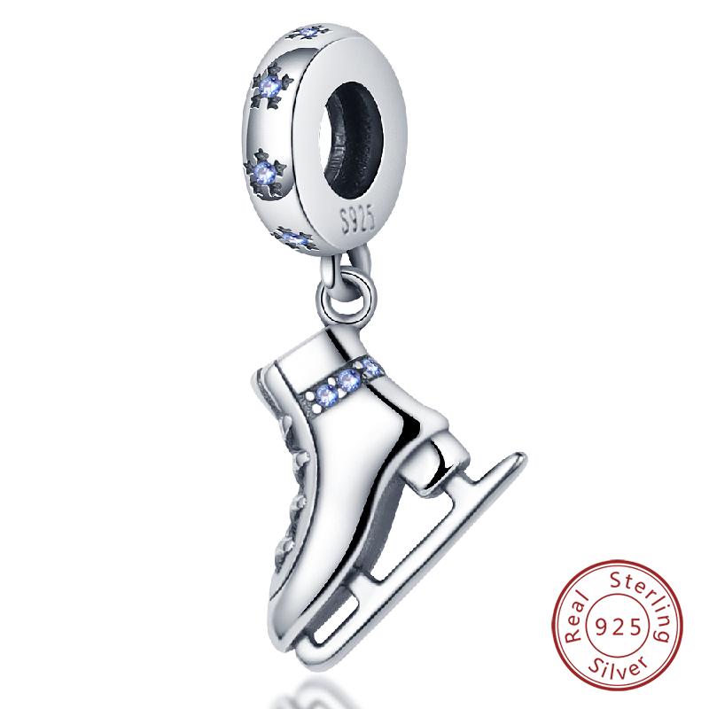 New Winter Charms Bead Copper Snowflake Snowman Penguin Deer Dangle Fit Bangle Bracelet Necklace Diy Jewelry