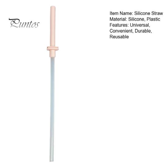 Reusable Straw 1 Set Silicone Universal Heat Resistant Long Straws Easy To Clean Durable Nozzle for 30oz And 40oz Cups