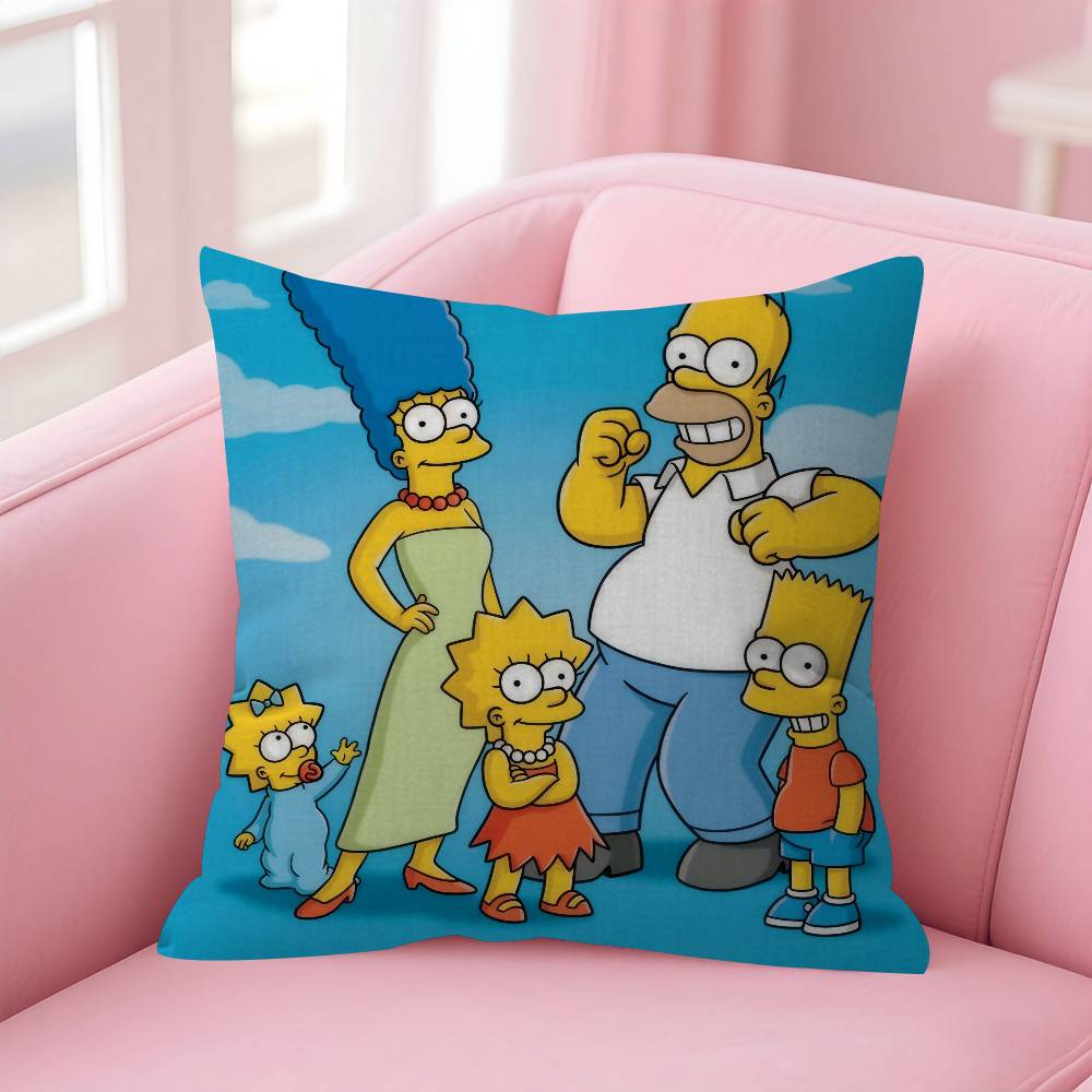 Cartoon The Movie SSimpsons Cushion Cover Decorative Pillow Sofa Home Decor Case Pillow Cases