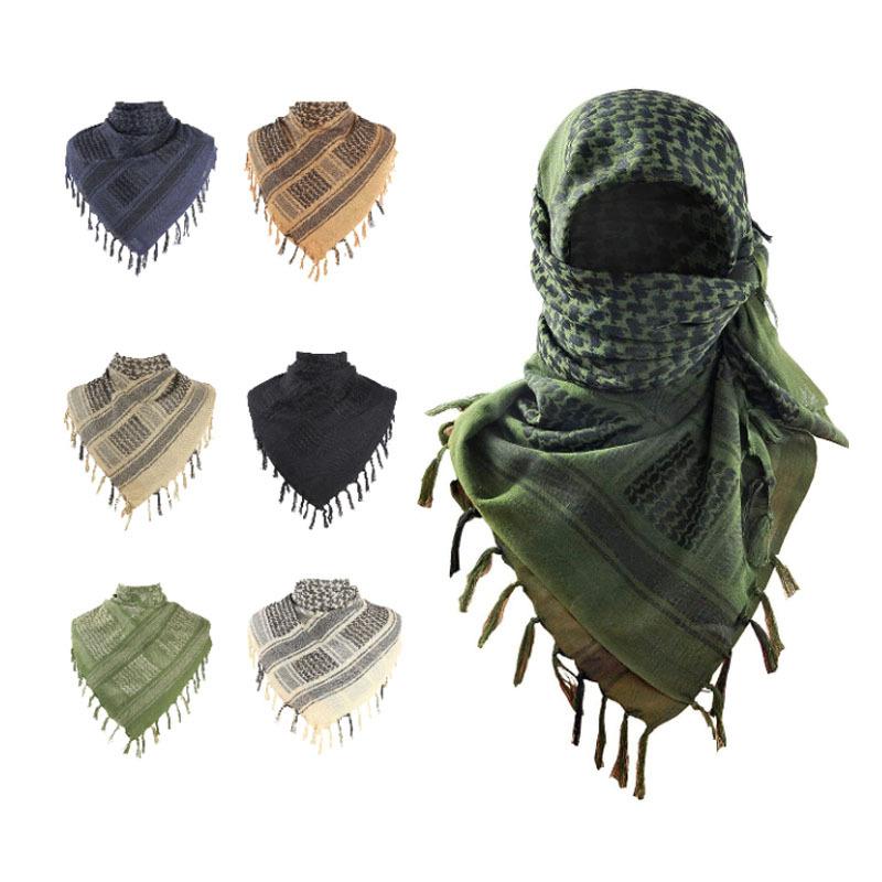Fashion Military Fashion Lightweight Army Plaid Scarf Unisex Tactical Arab Scarf To Keep Warm