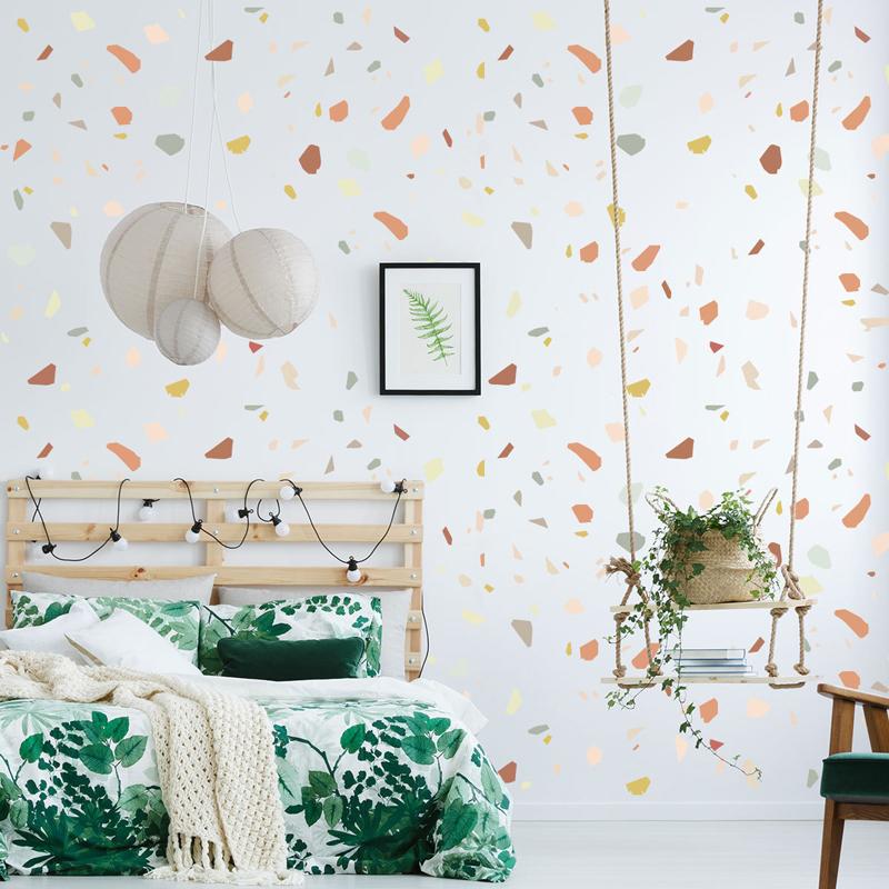 Creative Colorful Stones Wall Sticker Nordic Concise Style Vinyl DIY Kids Living Room Bedroom Mural Decal Home Decoration