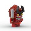 3D Building Block MOC Toy, Educational Assembly, Surtur Square-Head Minifigure Model, Construction Gift for Boys