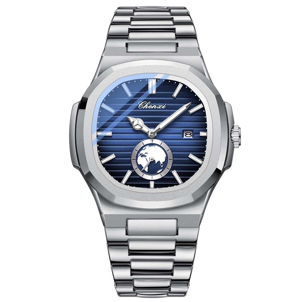 CHENXI Men's Quartz Watch New Style Fashionable Business Men's Watch Date Display Small Seconds Subdial Men's Wristwatch