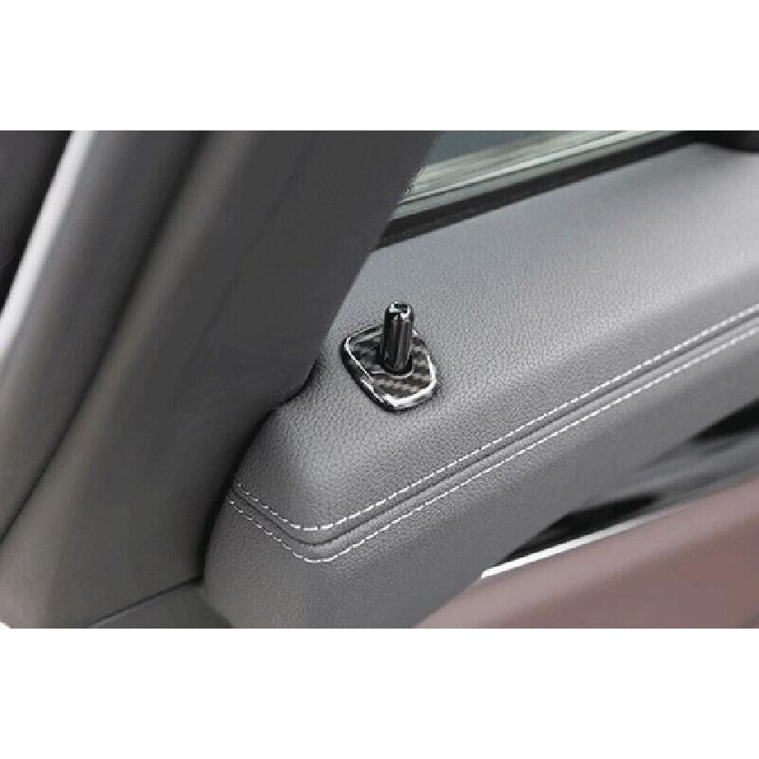 For BMW X3 X4 X3M X4M iX3 Cover Trim Carbon Fiber Door Lock Protection 2018~2024