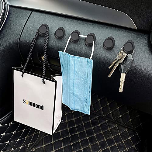 

COOLBOTANG Car Hooks, Pack of 8, Car Storage, Car Mini Hooks, Car Adhesive, Easy Installation, Portable, Key Storage, Cable Storage, Wall Mounted