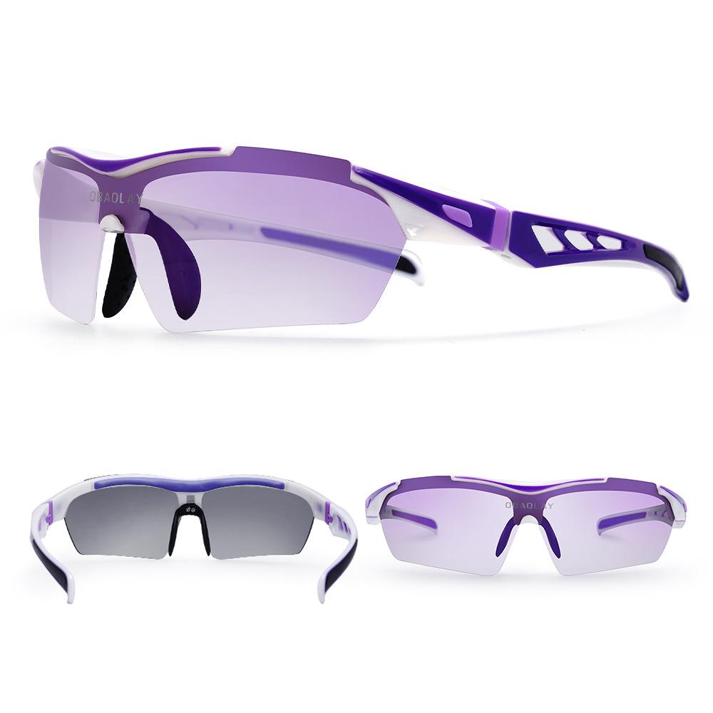 Polarized Colorful Cycling Glasses Outdoor UV Protection Motorcycle Windproof Sports Glasses