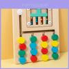 Wooden Color Bead Moving Game For Toddler Cognitive Development And Hand Eye Coordination
