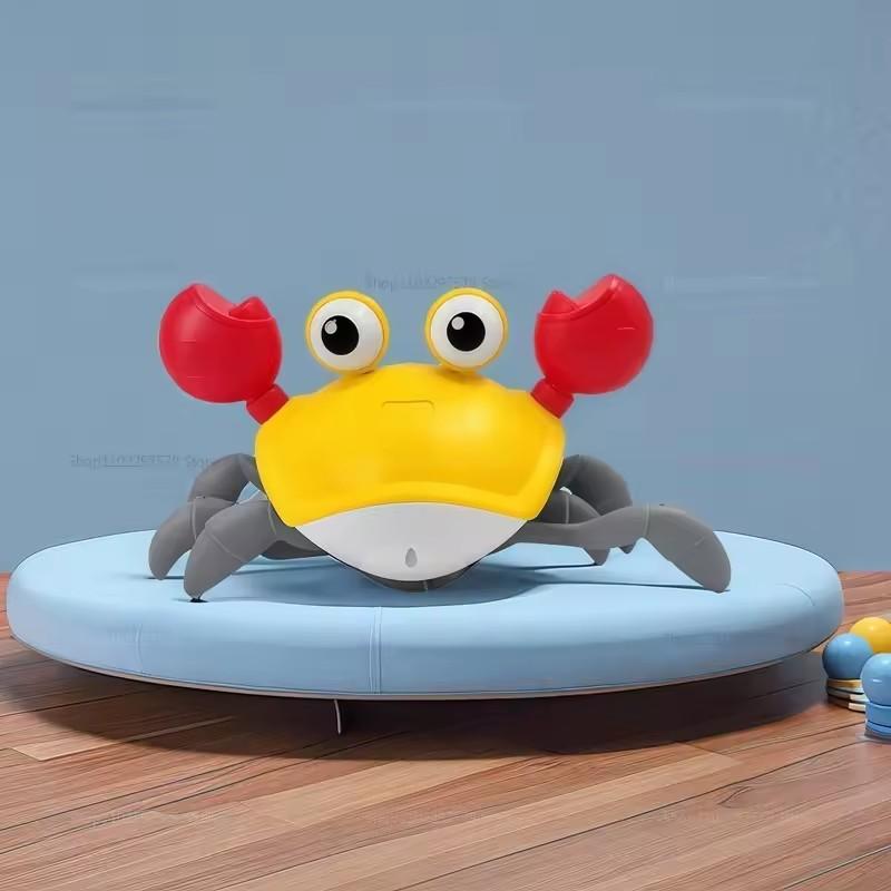 

Kids Induction Escape Crab Octopus Crawling Toy Toddlers Electronic Musical Pet Avoid Obstacles Party Interactive Baby Toys помаранчевий