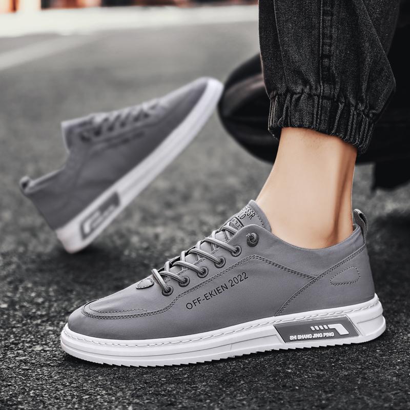 Neuer Jugendtrend Herren Atmungsaktives Eisseidenstoff Einfarbig Allround Casual Low-Top Atmungsaktive Schuhe 39 -44 Fabrikverkauf
