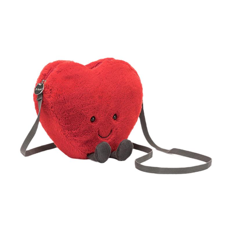 

JELLYCAT Серия забавных товаров персонаж jellycat сумка-сердце милая кукла плюшевая кукла 17 см высотой