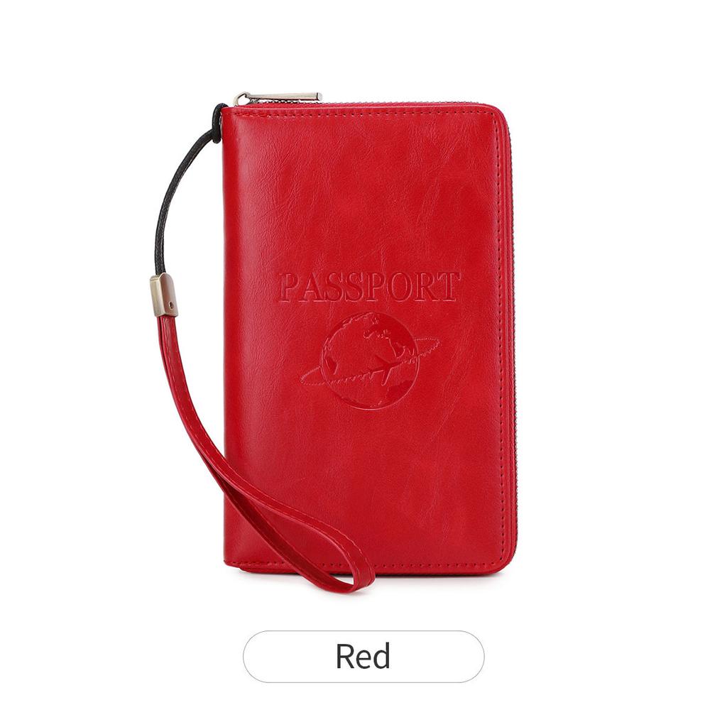New Long Passport Bag, Multi-function Zipper, Passport Holder, Travel Ticket Storage, ID Bag.