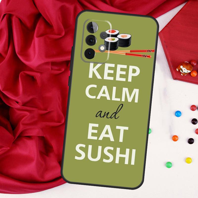 Sushi Maki Rice Kitchen Food Cute For Samsung Galaxy A52 A32 A22 A54 A14 A16 A26 A36 A56 A55 A35 A05 A06 A15 A53 A33 A13 Case
