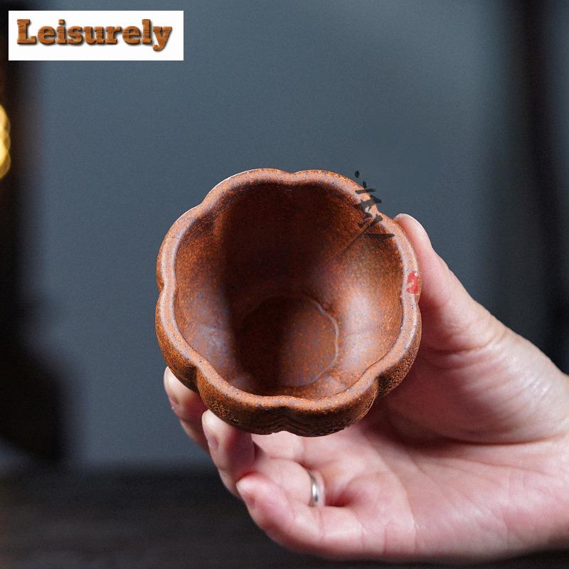 120ml Yixing Zisha Wolkenmuster Holzgebranntes Porzellan Teetasse Kreative Teeschale Becher Teeprobe Persönliche Tasse Chazhan Meistertassen