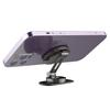 Foldable magnetic car smartphone holder for dashboard - gray