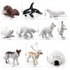 Arctic Animal Simulation Model: Rabbit, Fox, Killer Whale, Beluga, Reindeer, Husky, Polar Bear, Igloo Sandbox