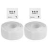2Pcs Waterproof MoldProof PVC Kitchen Bathroom Wall Sealing Strip Tape 38mm X 3.2m White