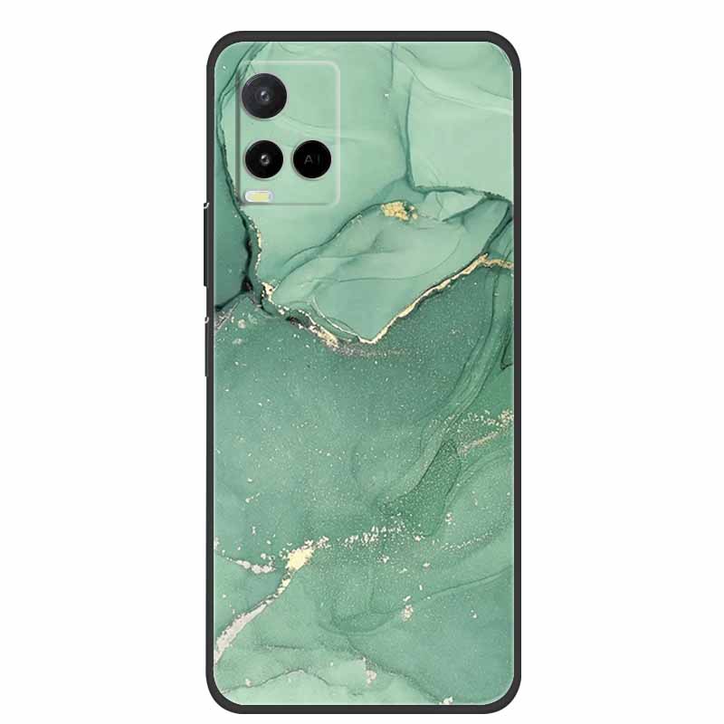 Marble Case For Vivo Y33s Silicone TPU Soft Phone Fashion Cover For Vivo Y33 S Case V2109 Funda Luxury Shockproof Cartoon Coque