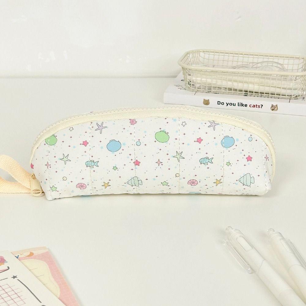 with Hand Strap Pen Bag Large Capacity Stationery Bag INS Pencil Case  Gift