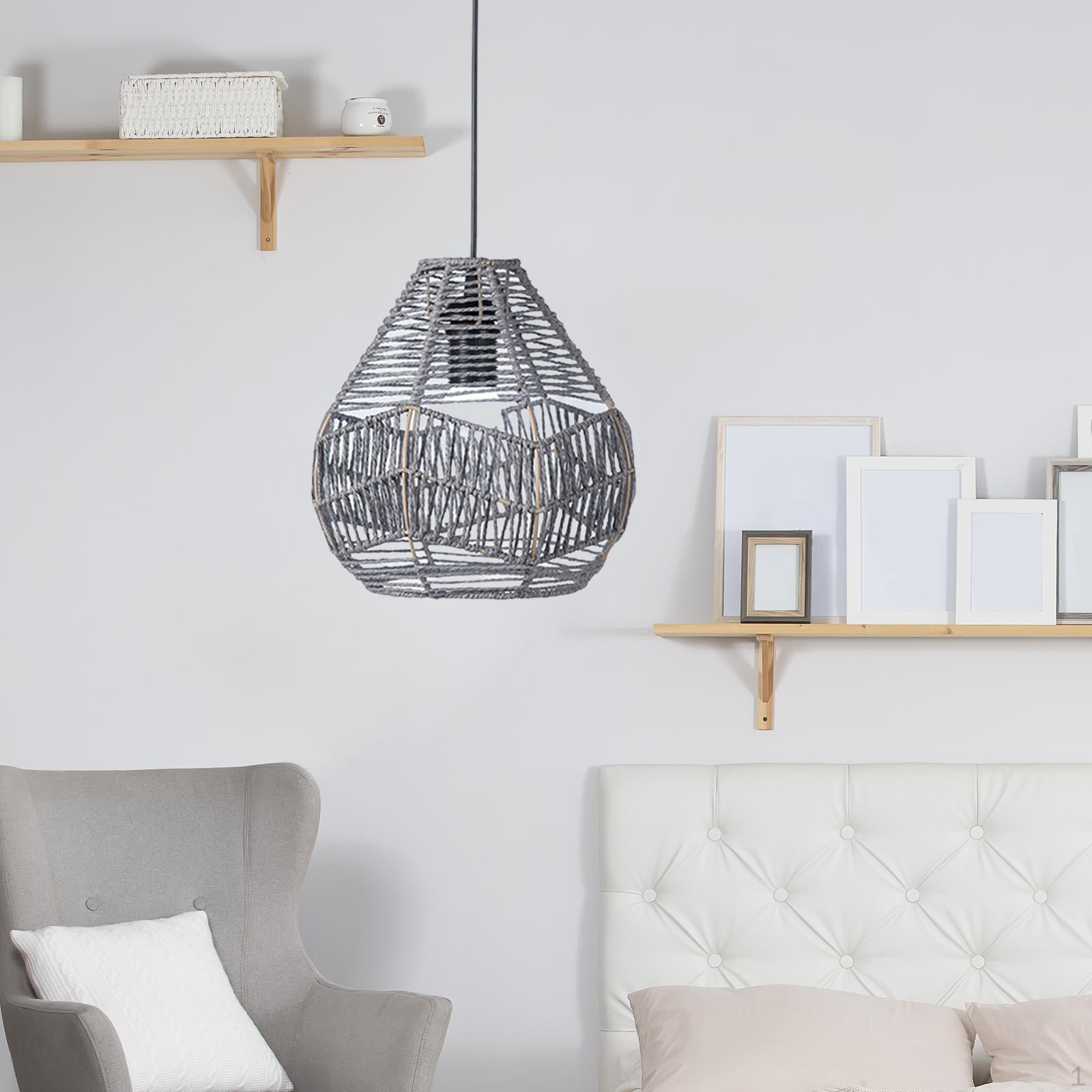 Elegant Handcrafted Pendant Light Shade for Stylish Home Decor серый