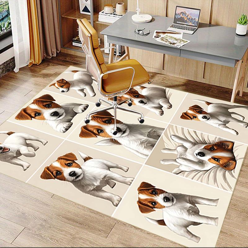 1PC Jack Russell Terrier Extra Large Non-Slip Floor carpet, Office, family, bedroom, Studio - Large Area RugJ0396