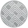 VidaXL Tapis d'extérieur gris Ø200 cm PP, tapis de jardin, tapis de sol, moquette de sol, carpette, tapis de patio, tapis 368570