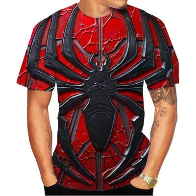 Nová móda Pánské a dámské tričko s kulatým výstřihem a 3D HD potiskem pavouka Streetový styl Unisex módní top Dětské tričko 100-6XL