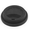 Uxcell Reusable Silicone Lid Cover for Home and Cafe Drinks, Water, Tea, Coffee, and Mug Cups, Black