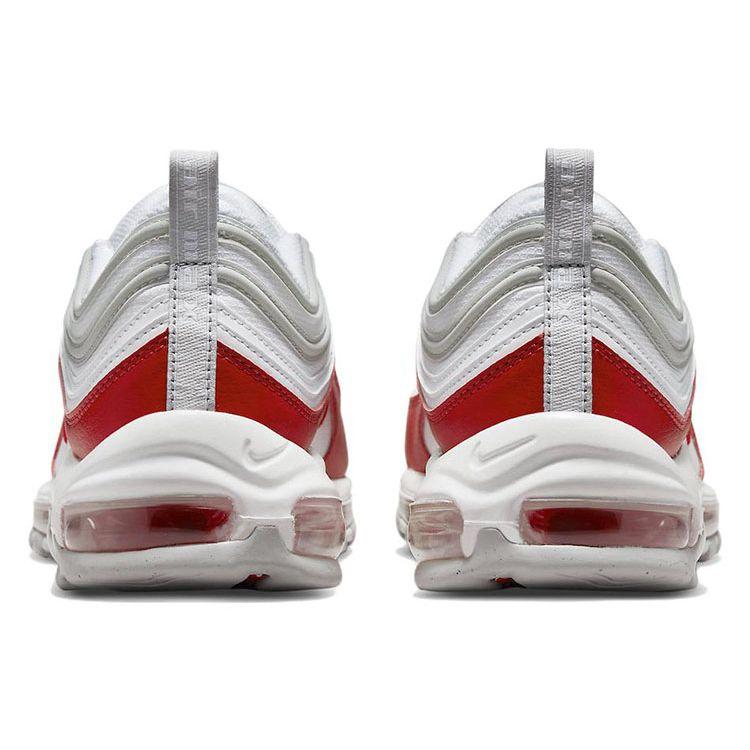 Nike Air Max 97 White University Red Men Sneakers Grey-Fog DX8964-100