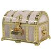 Korean Retro Pirate Treasure Chest Jewelry Box - Metal Craft Home Decor & Wedding Gift