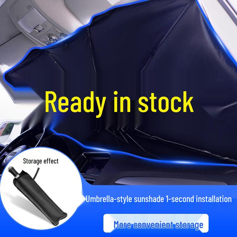 Portable UV Protection Retractable Car Sunshade - Heat Insulation and Sun Shield