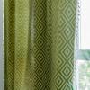 Curtains Finished Herringbone Jacquard Blackout Matcha Green Bedroom Living Room Thickened Kitchen Curtains