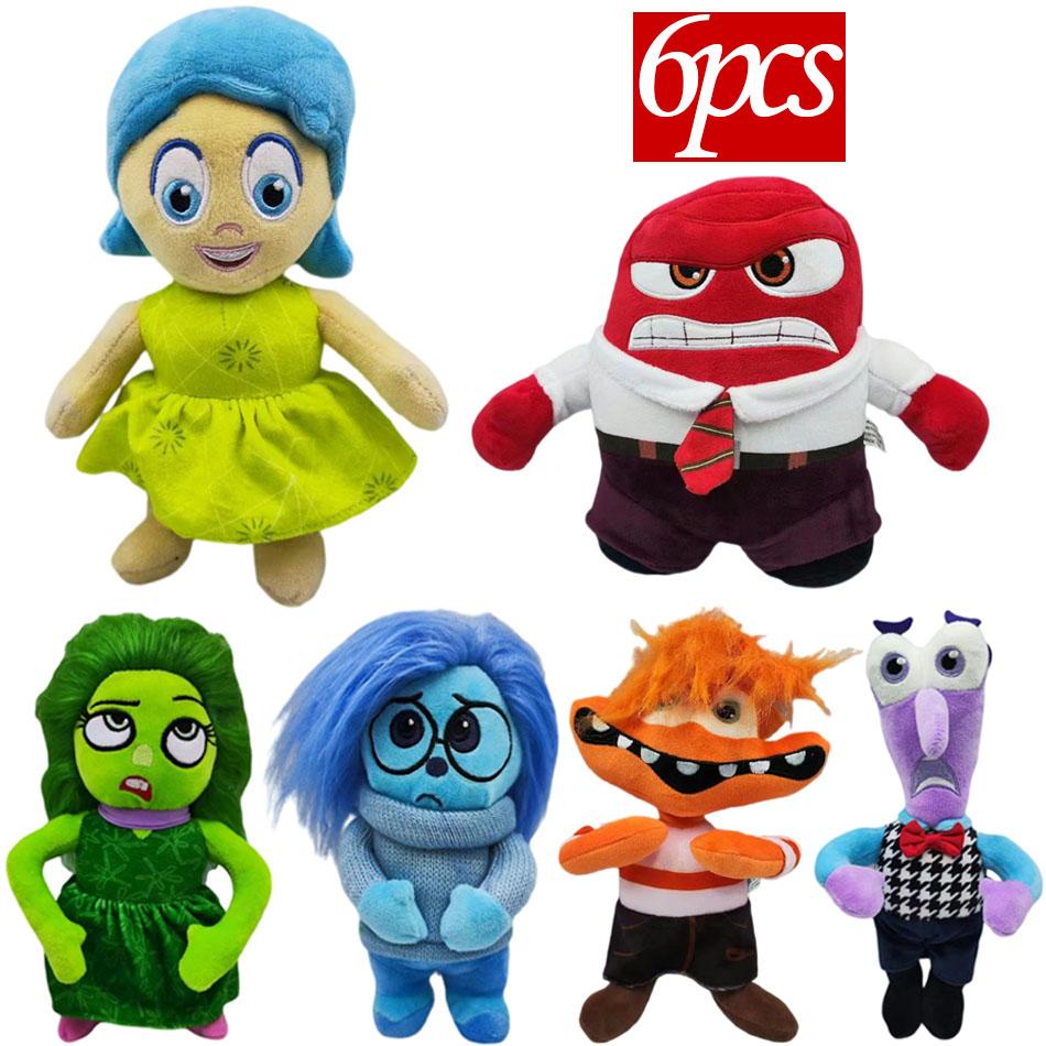 Inside Out 2 Plush Dolls Inside Out Plush Toy Cute Cartoon Plushie Doll Soft Stuffed Anime Periphery Toys Kids Birthday Gifts